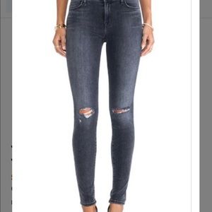 J Brand Distressed Super Skinny Denim